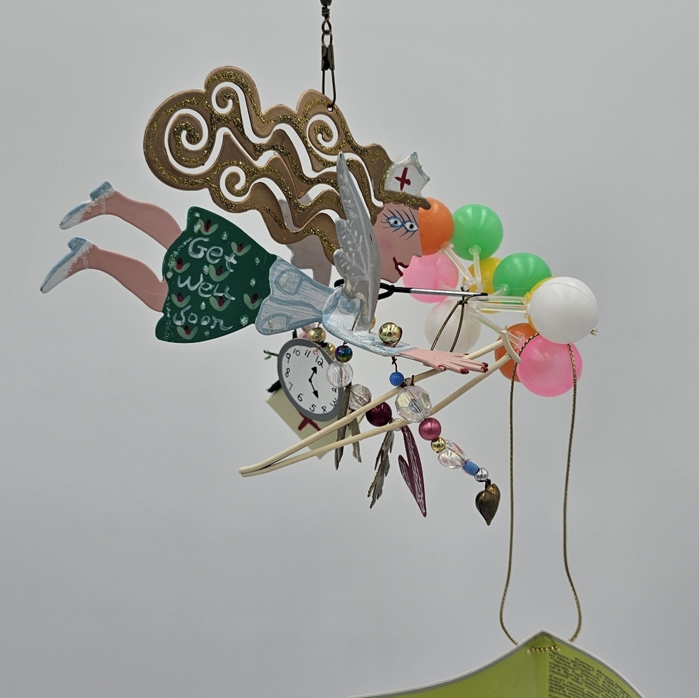 NIB 2000 Silvestri Fanciful Flights ornament by Karen Rossi. Get Well Soon